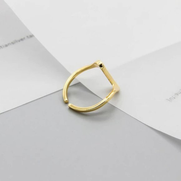 *NEW Gold/Sterling Silver Wave Adjustable Ring - Picture 5 of 11